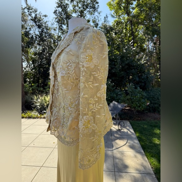 Lucy De Castenou custom 3-pc skirt, cami and hand-embellished jacket - size XL - Picture 4 of 12